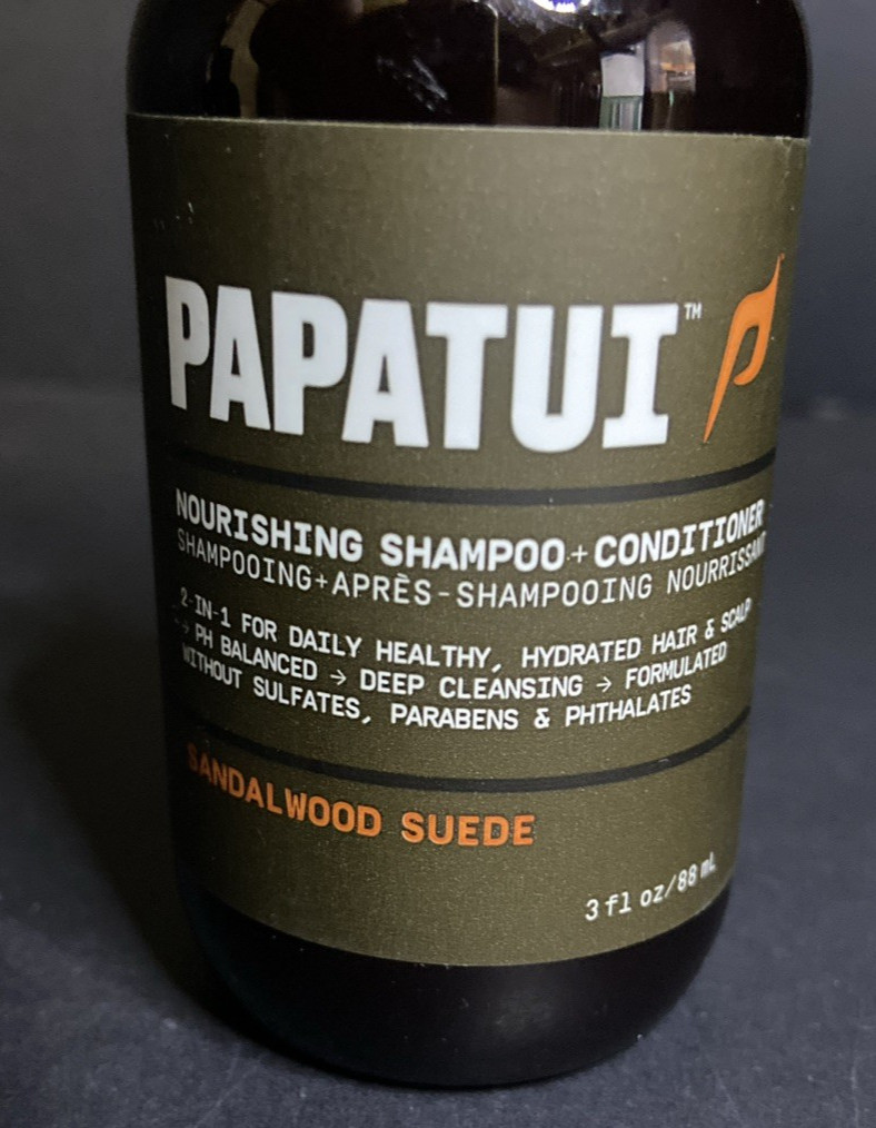 Papatui Soap Bundle 3 – 1.4 oz Bars + 1 – 3 fl oz Body Wash Sandalwood Suede