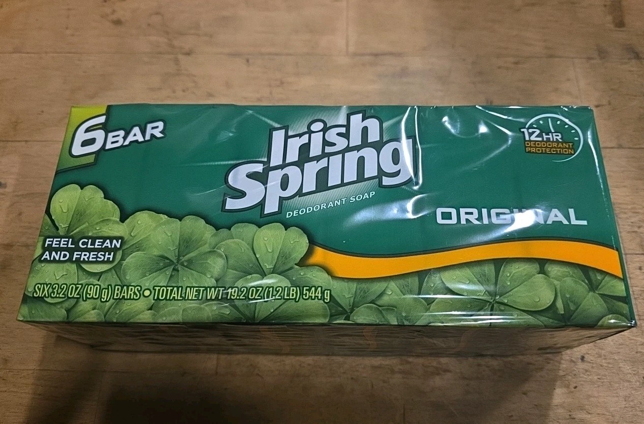 Irish Spring Bar Soap DISCONTINUED – Old Formula – No Flaxseed No Linwood 6 PACK