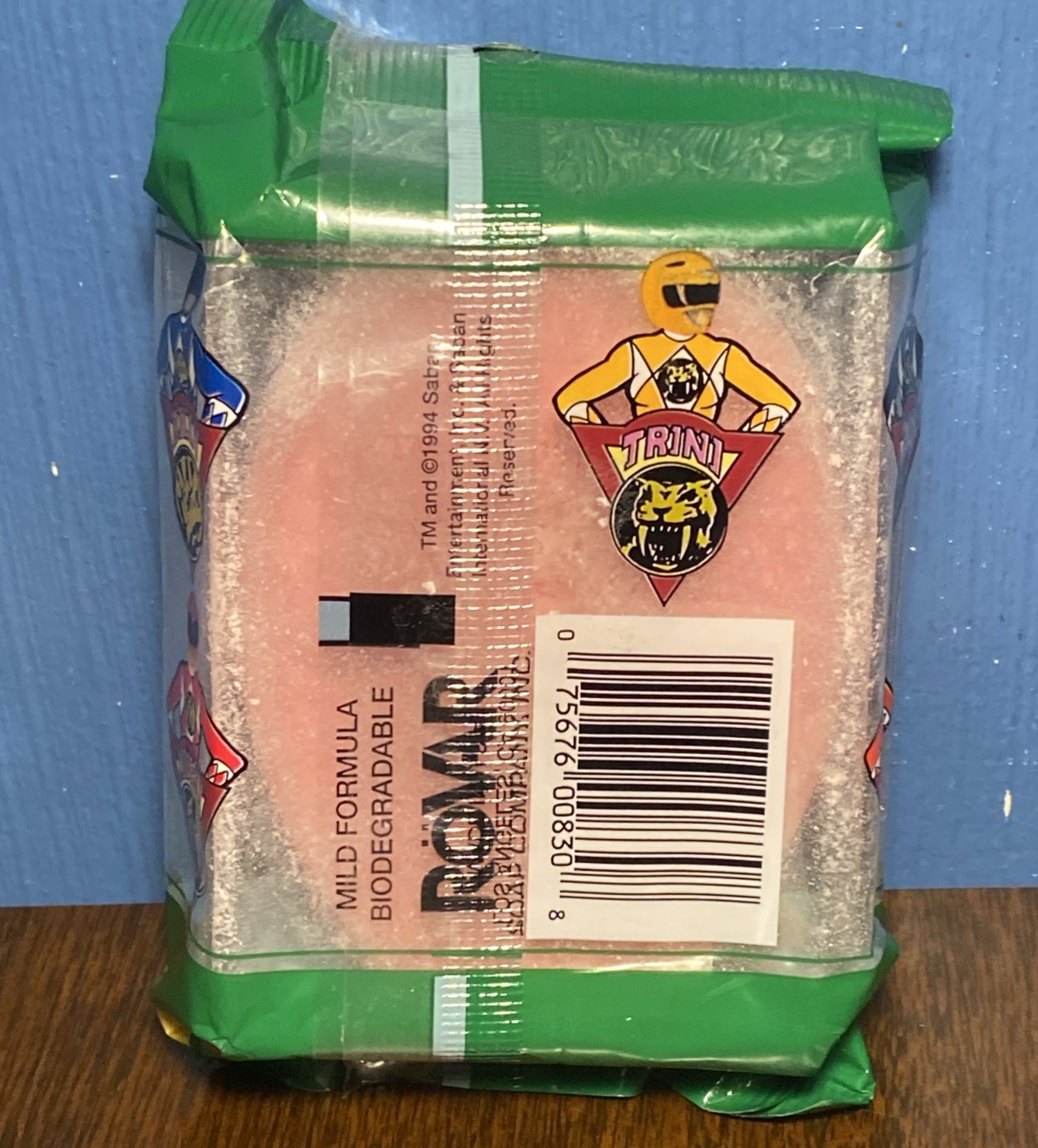 VINTAGE Mighty Morphin Power Rangers Bar Soap – 90s Bath JASON Red MMPR 1994 NOS
