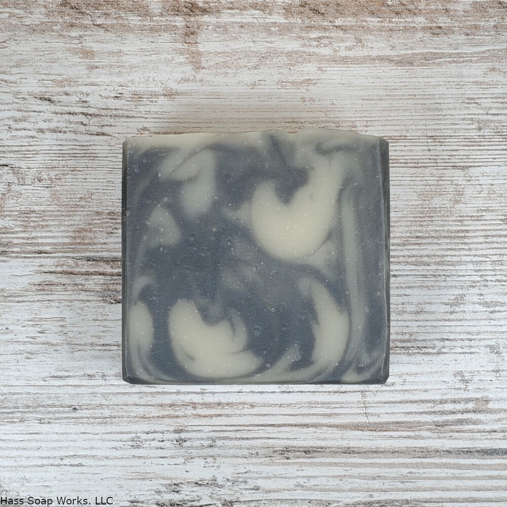 Silver Blossom Natural Handmade Bar Soap Exfoliating Apple Vanilla Leather Scent