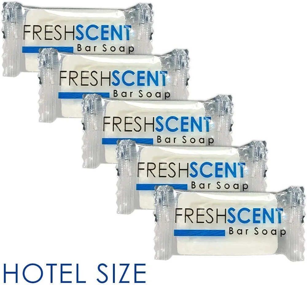 Freshscent 0.5 oz Bar Soap [100 Pack] Hotel Travel Size, Individually Wrapped