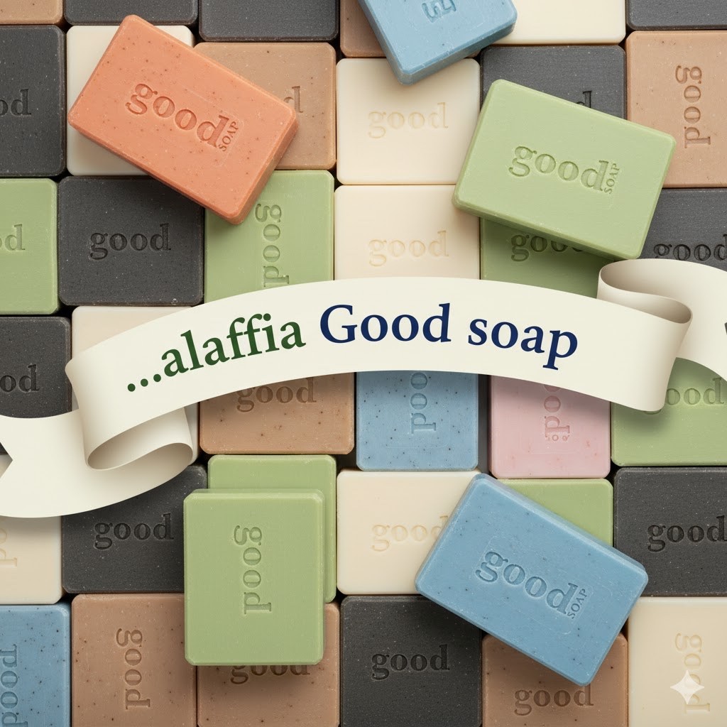 (6) Alaffia (Wf), Good Soap Bar Avocado Bulk Unwrapped, 5 Oz