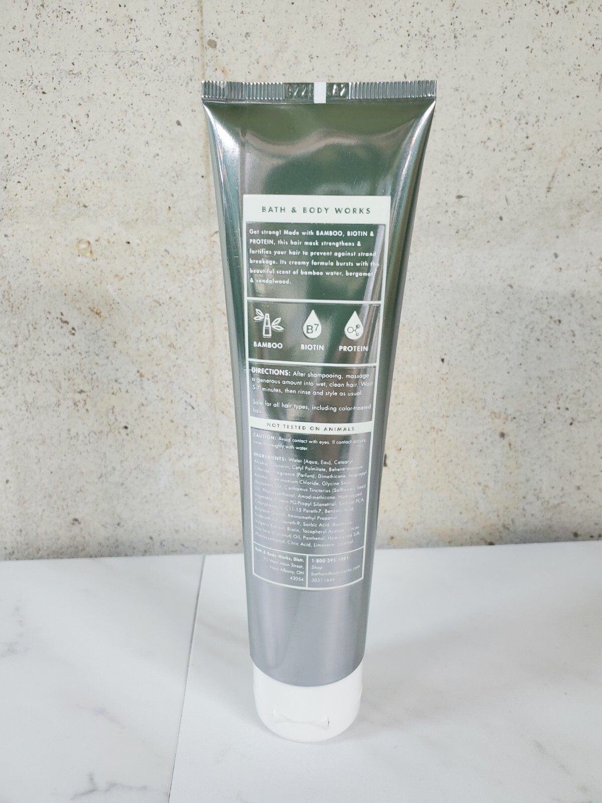 Bath and Body Works Hair Mask Strengthening Bamboo Biotin Protein