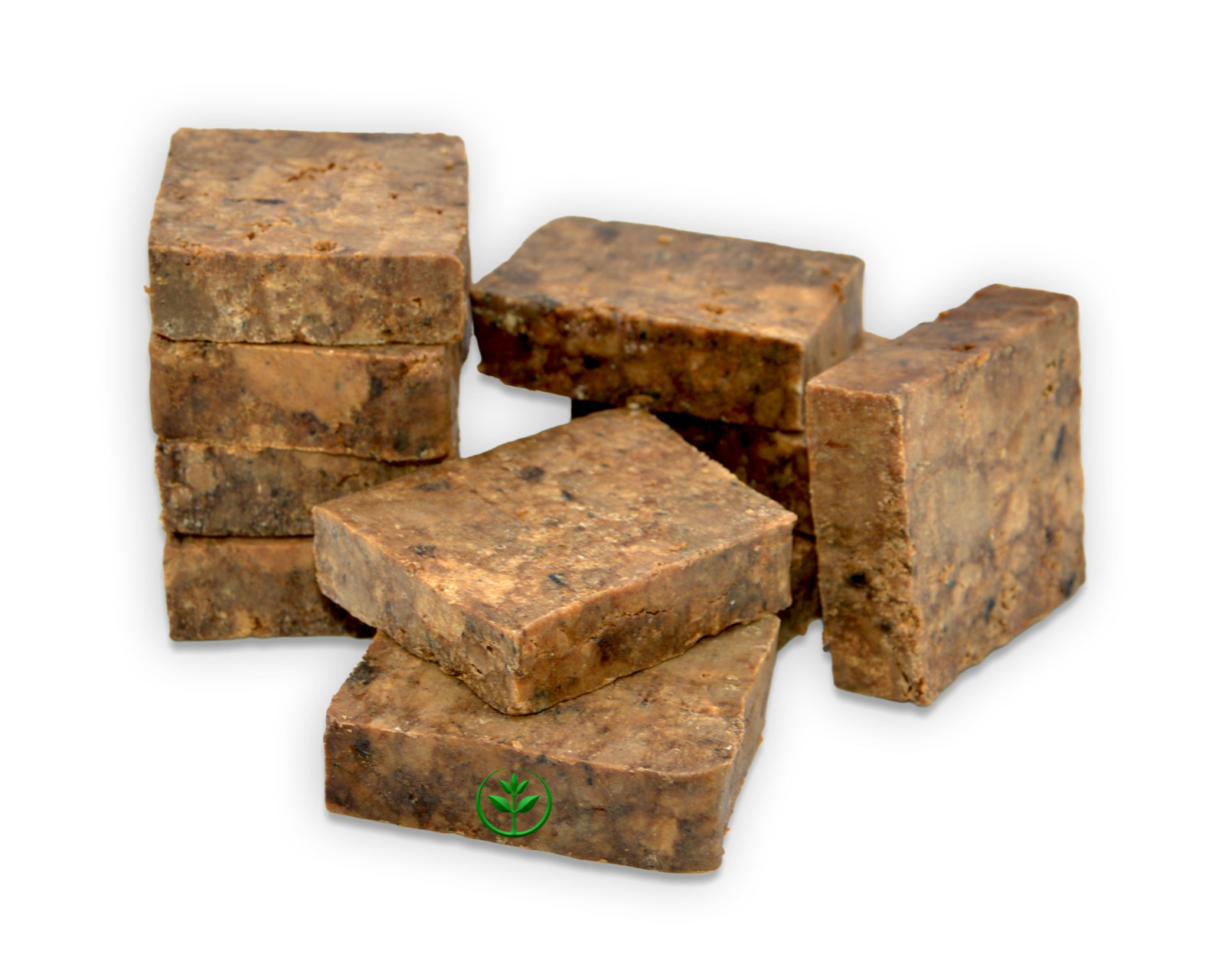 Raw African Black Soap Bar 1 lb. 100% Pure Natural Organic Ghana Body Face Wash