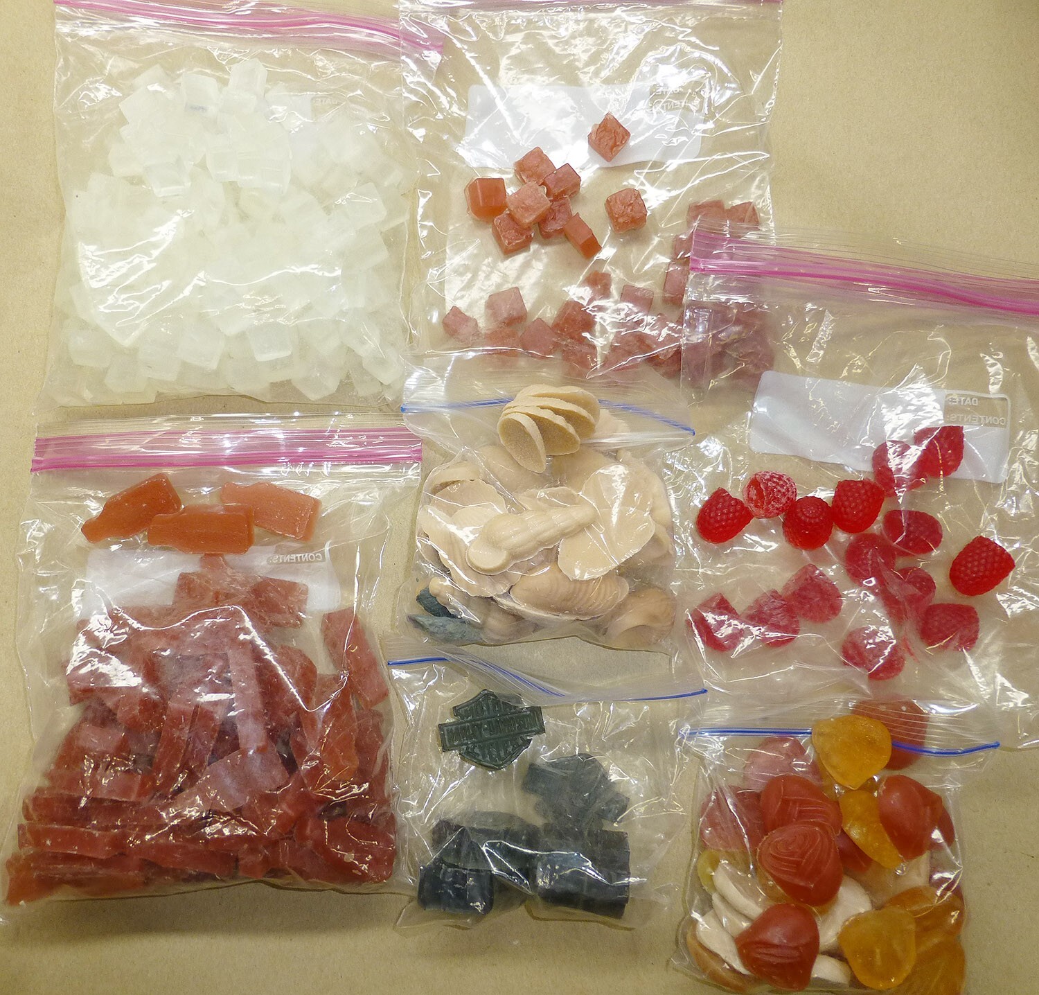 Lot of Custom Party Favor Soaps Small Pieces unscented 3 lbs DIY Crafting