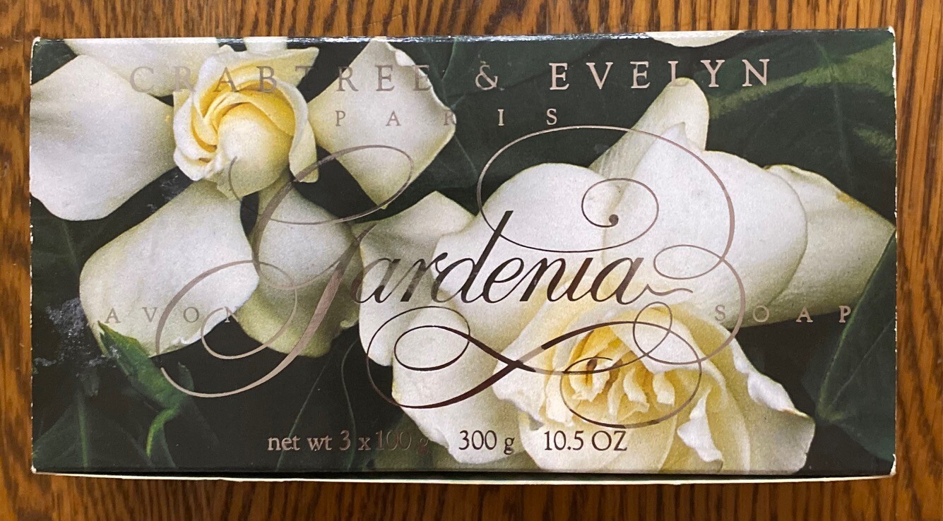 Crabtree & Evelyn Vintage 1990 Paris Gardenia Soap Lot of 3 Bars 10.5 oz