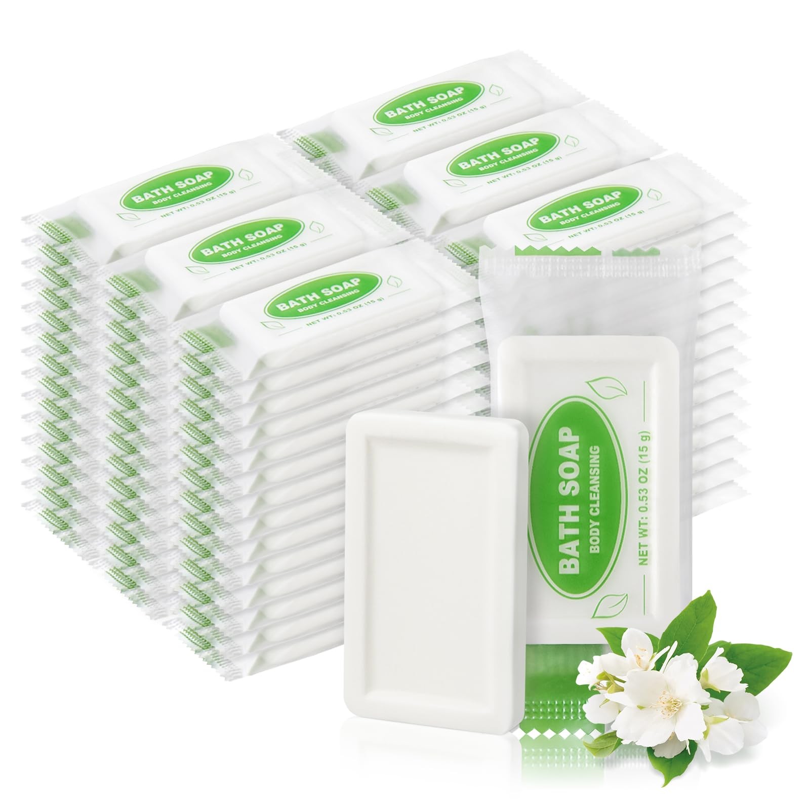 HOIQIRY Mini Travel Size Bar Soap Bulk – Pack of 200,Individually Wrapped 0.5…