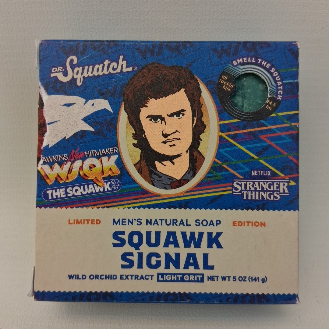Dr. Squatch Limited Edition SQUAWK SIGNAL Natural Soap Bar Stranger Things