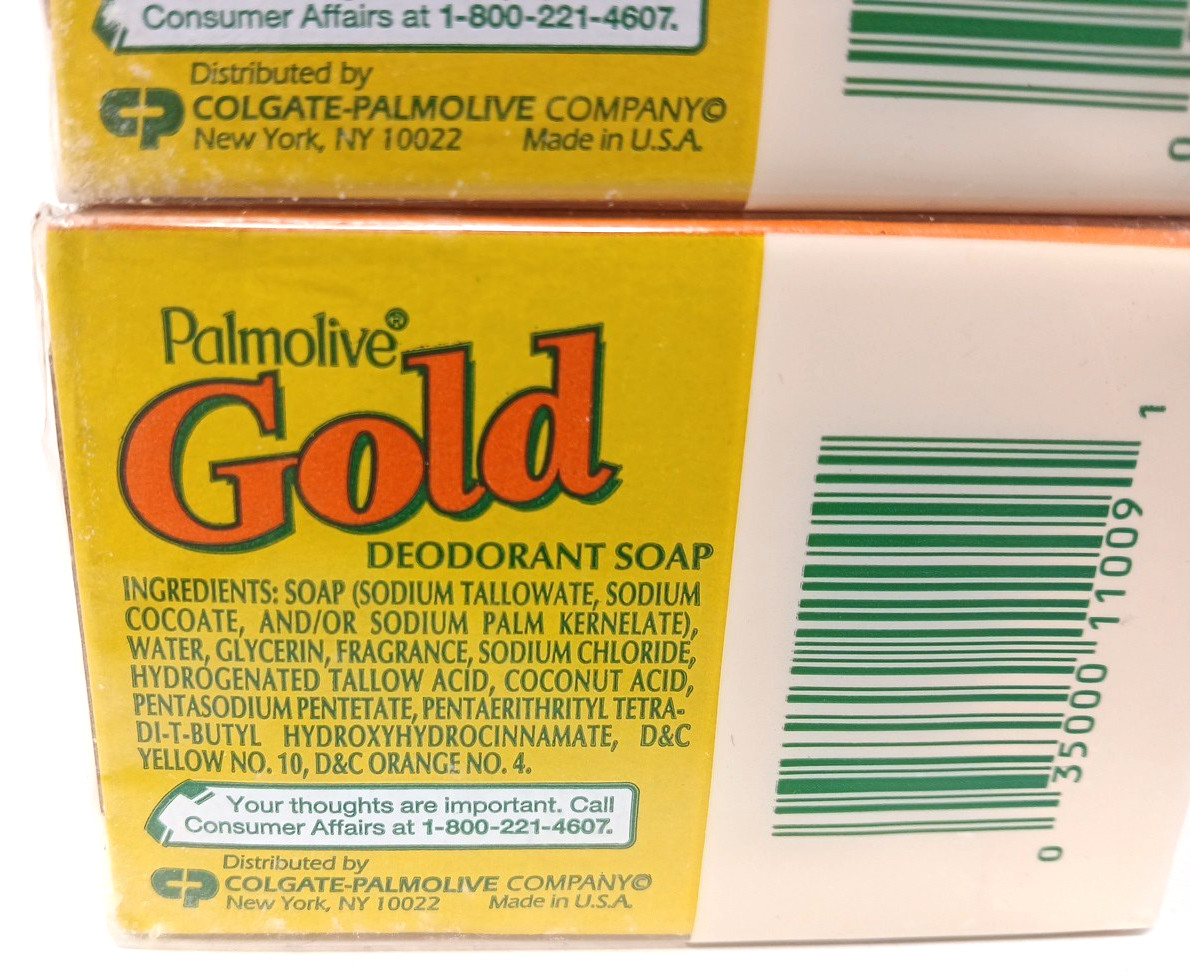 9 Bars Palmolive GOLD Deodorant Soap 3.2oz 3 Boxes 3 Bars Each Sealed