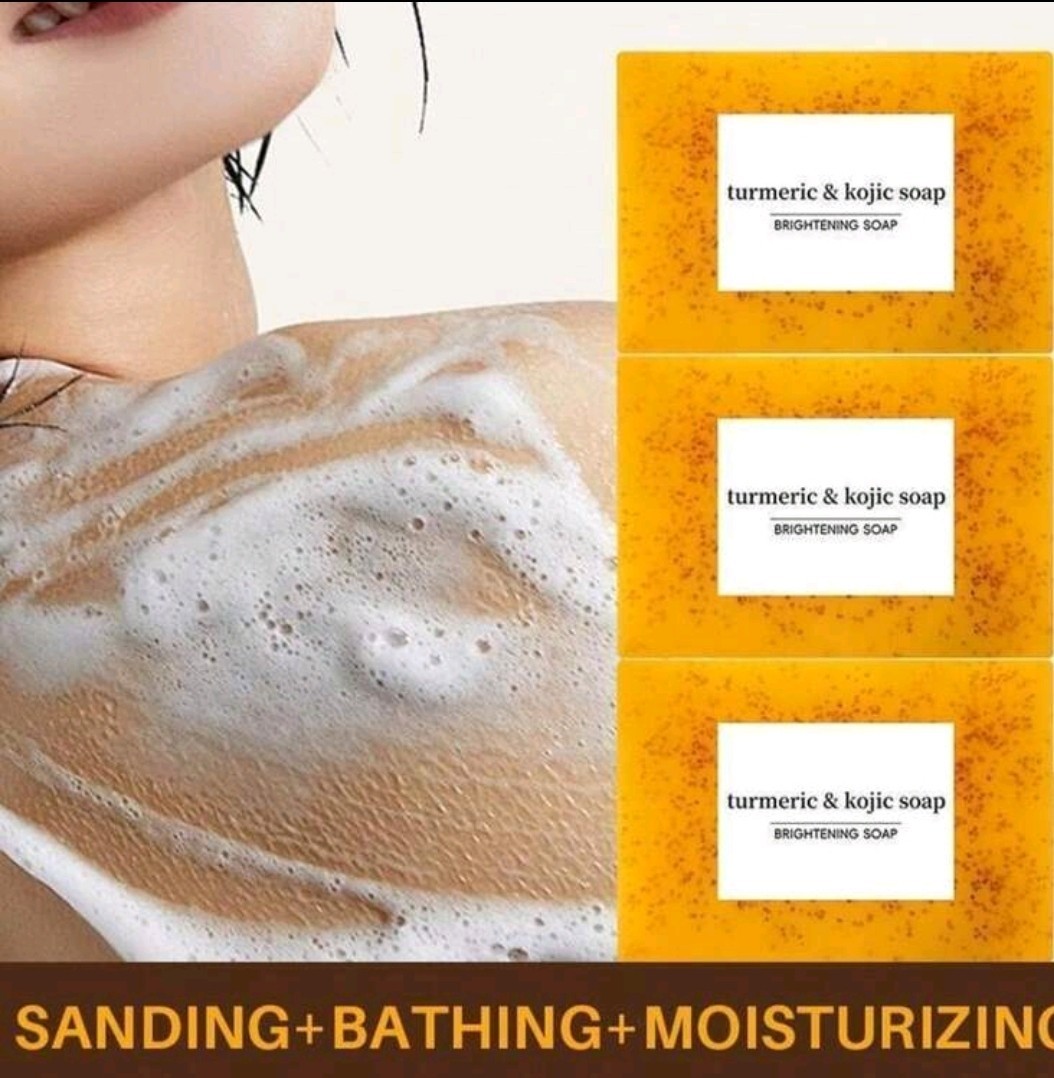 6pcs Lemon Turmeric Soap Turmeric, Kojic &Honey Glow For All Skin Tones