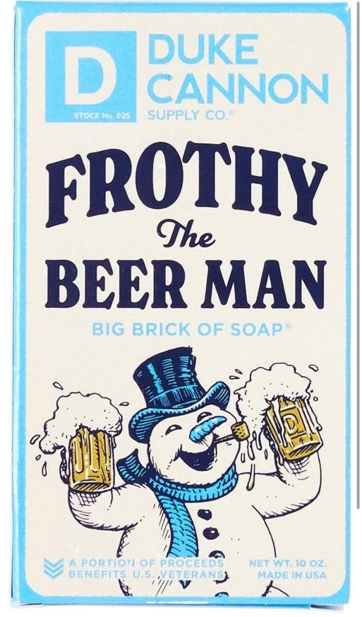 3 New Duke Cannon Frothy The Beer Man Soap 10 Ounce Bar Sandalwood Scent – USA