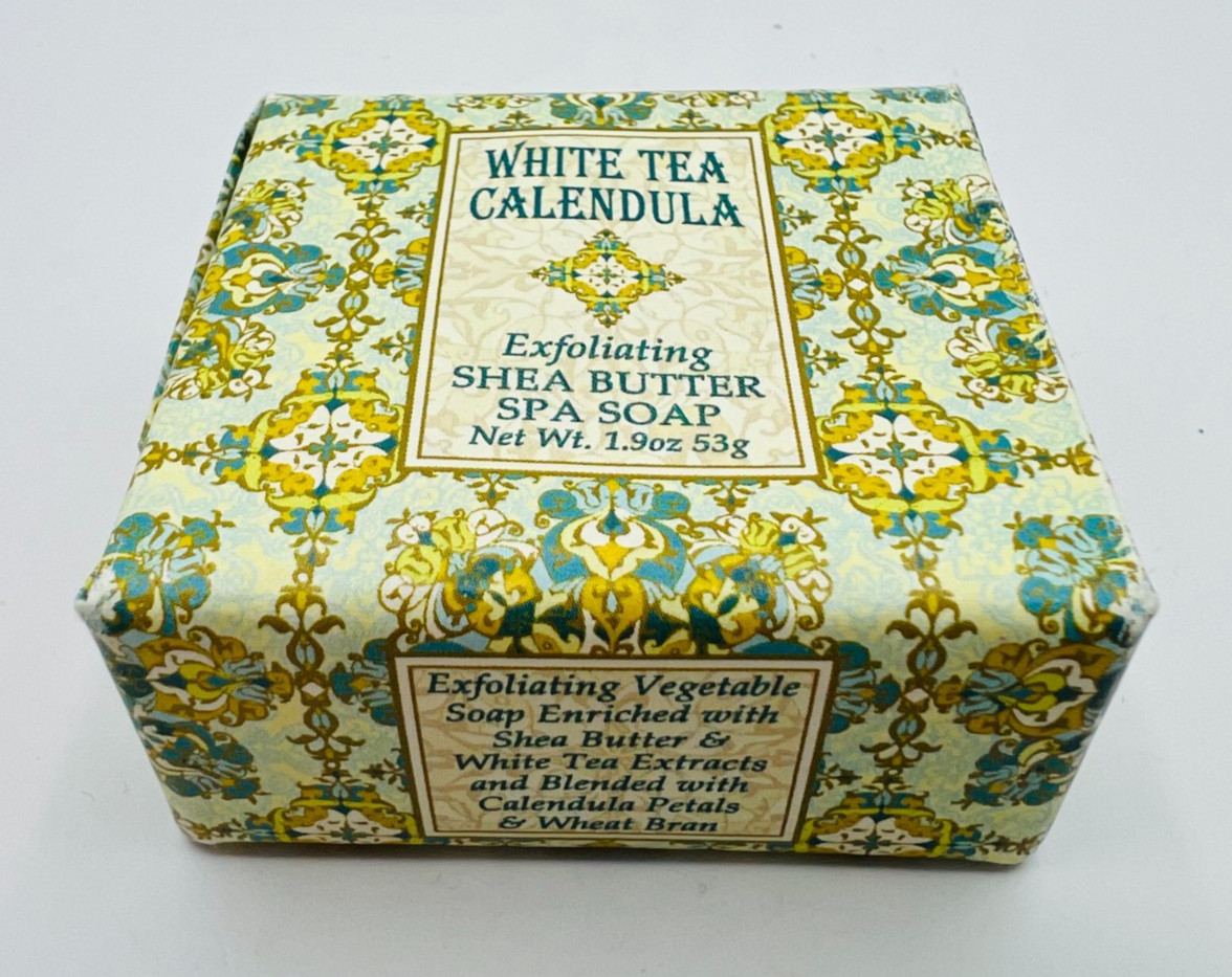 2 x Greenwich Bay Trading Co. Soap 1.9oz White Tea Calendula / Pineapple Cocoa