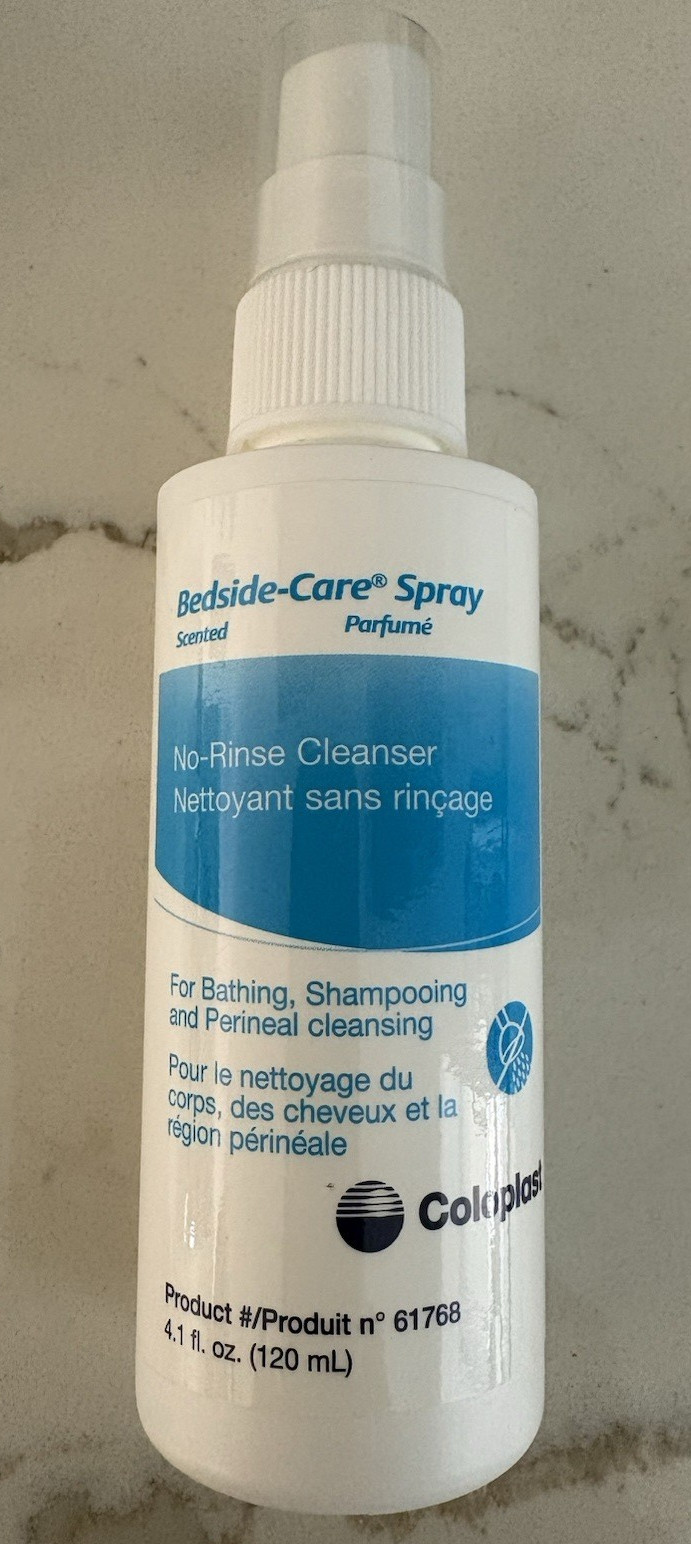 Set of 4 COLOPLAST Bedside-Care® Body Wash Spray ~Scented 4.1 oz 120ml