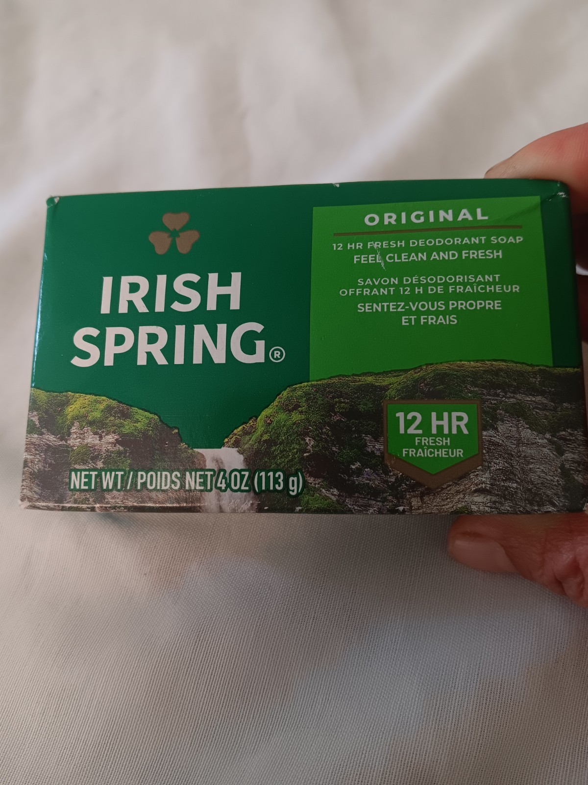 Irish Spring Original Scent Deodorant Soap Bar 4 oz Gluten/Paraben-Free