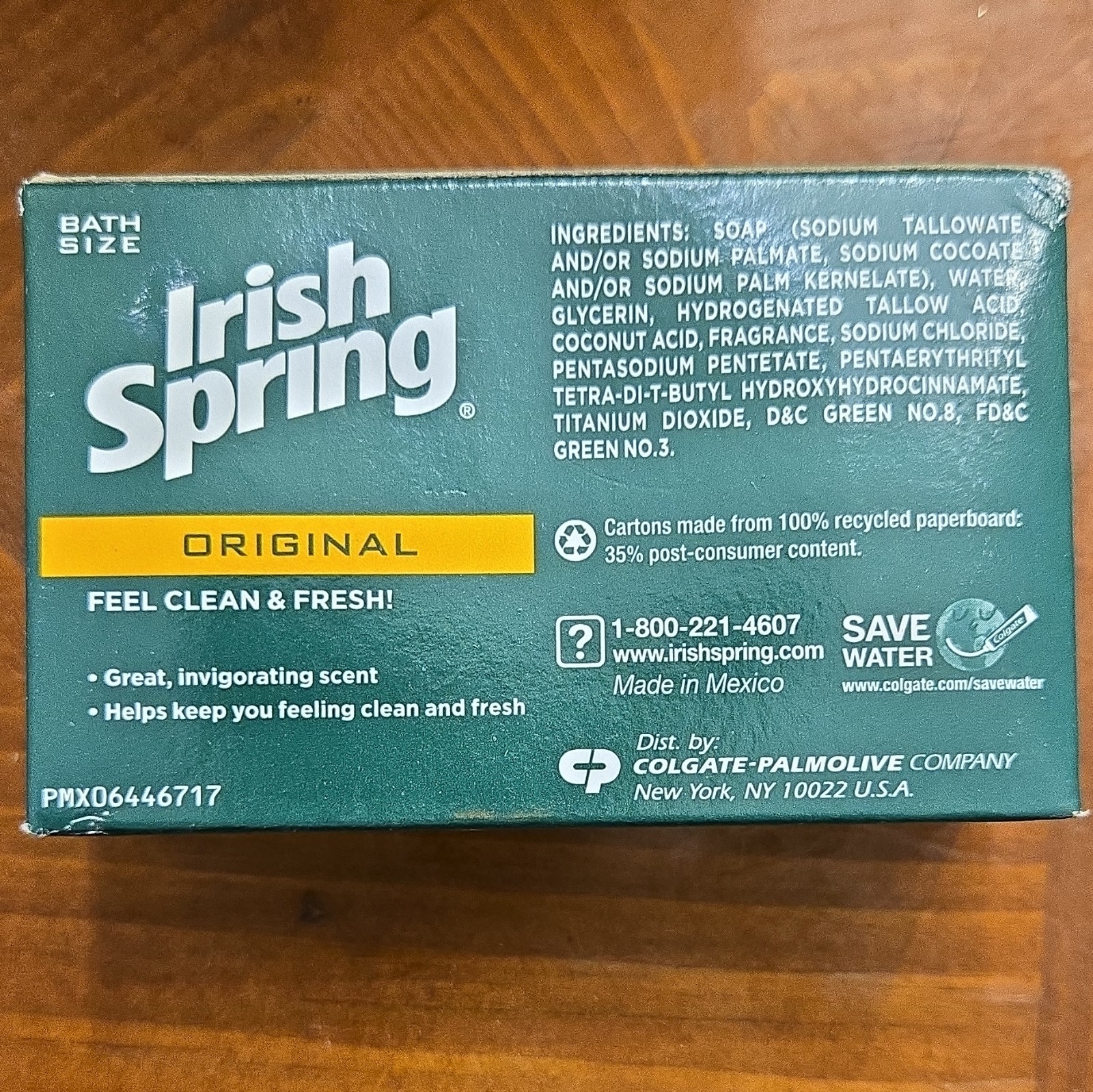 Irish Spring Original Deodorant Soap Bath Size Bar 3.7 oz Lot of 12