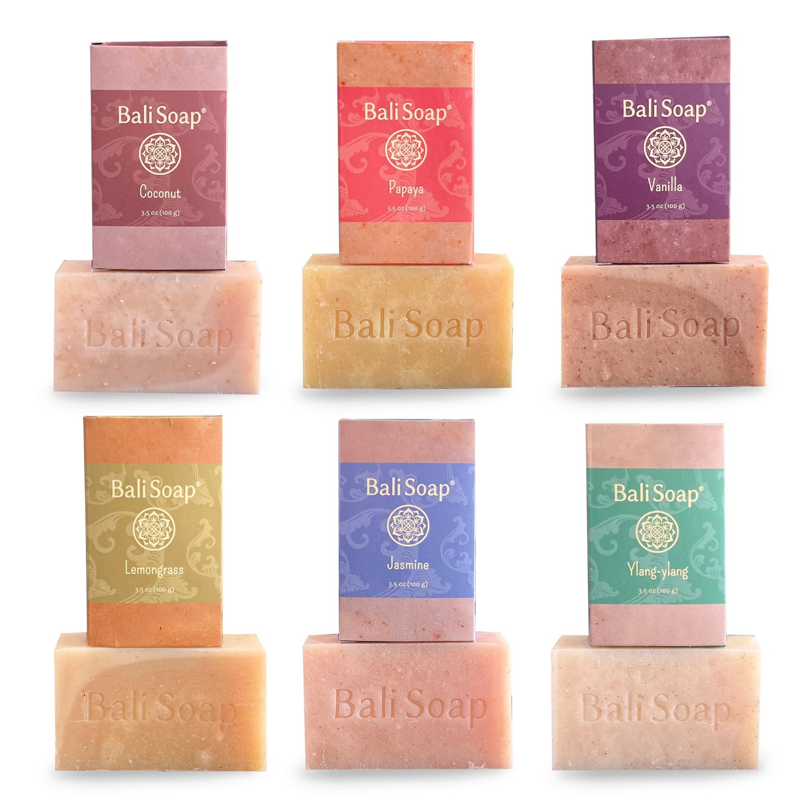 Natural Soap Gift Set – 6 Pack (3.5 oz Each) Handmade Spa Bars, Moisturizing …
