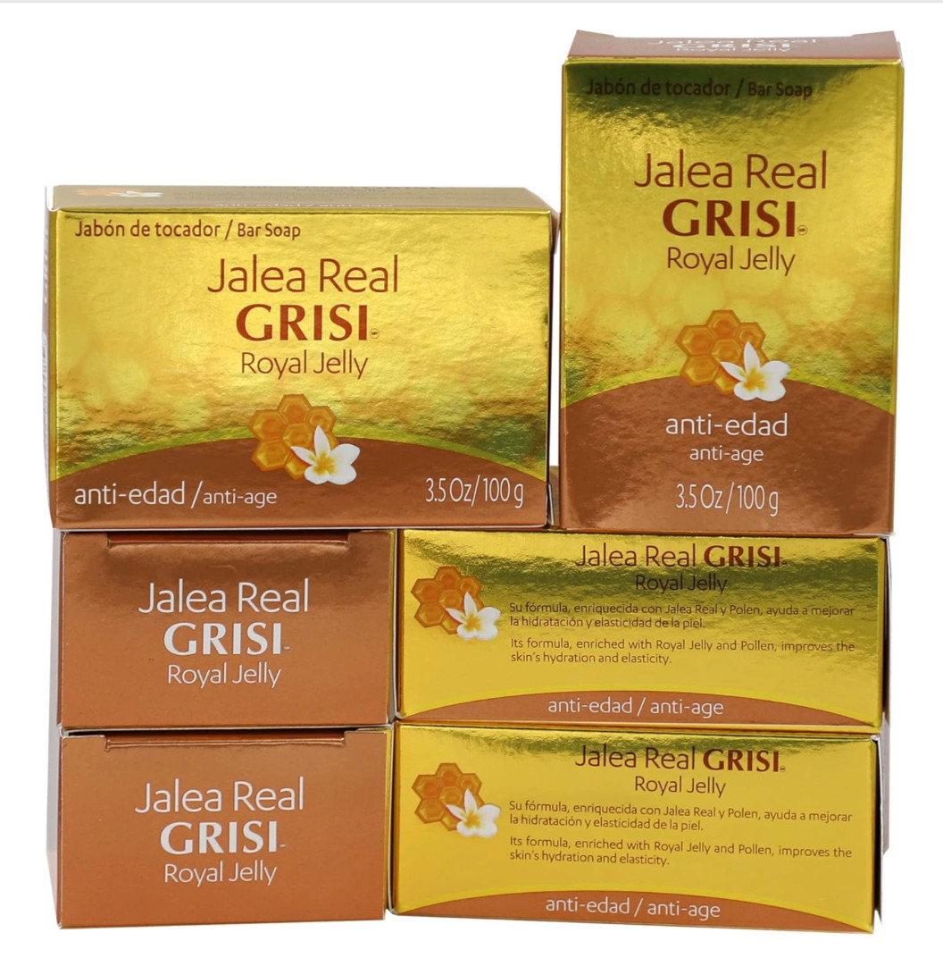 Grisi Royal Jelly Soap Cleansing, and Smoothing Soap Nourish your skin 6 Pack