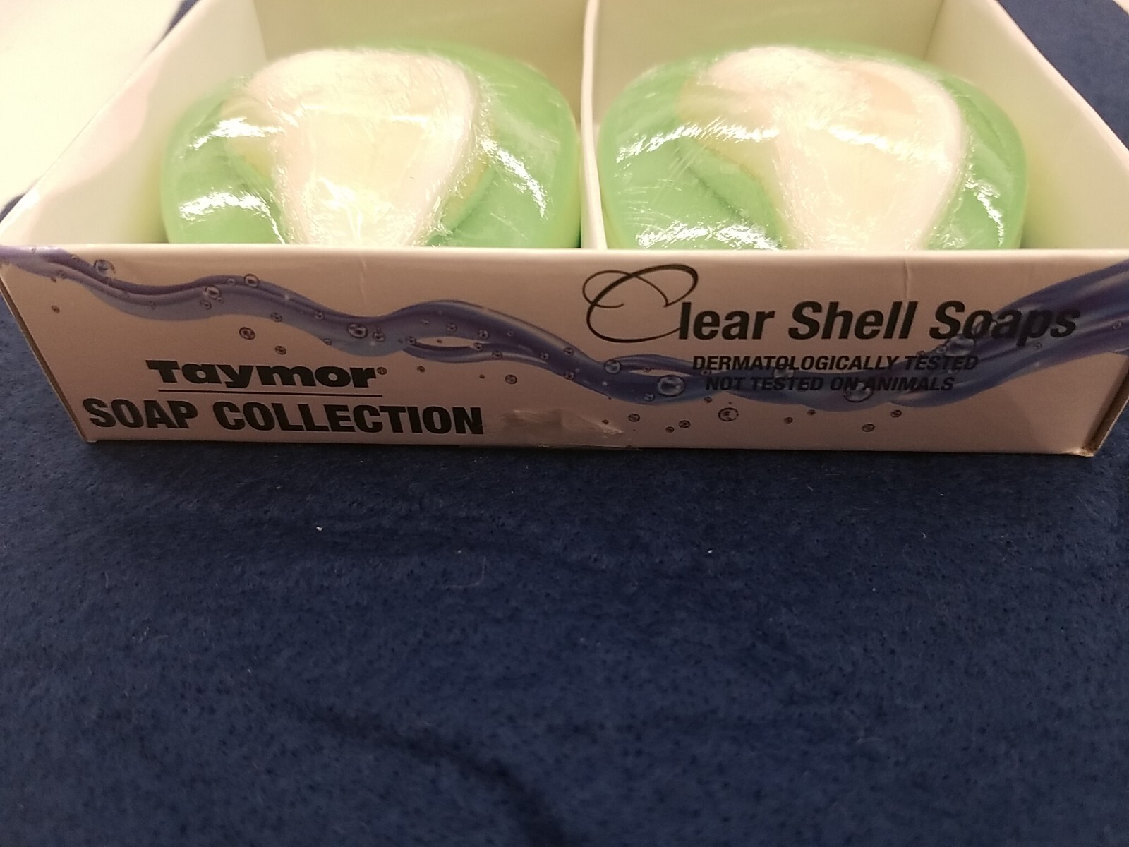 2PC Decorative Dermatologically Tested Taymor Soap Collection Clear Shell Soaps