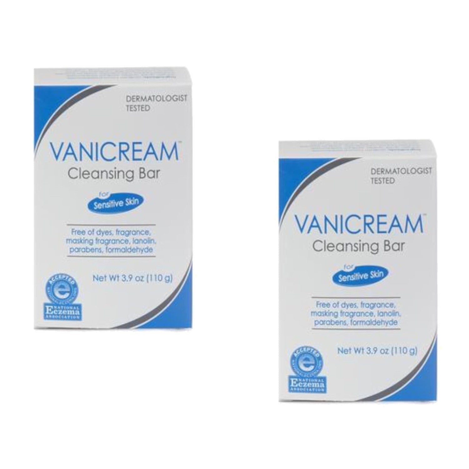 Gentle Cleansing Bar for Sensitive Skin, 3.9 oz (Pack of 2)