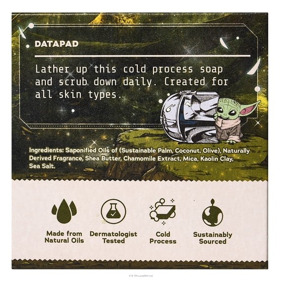 STAR WARS DR. SQUATCH GROGU Ltd Ed. Bar Soap Zen Cleanse Mandalorian New 5oz Bar
