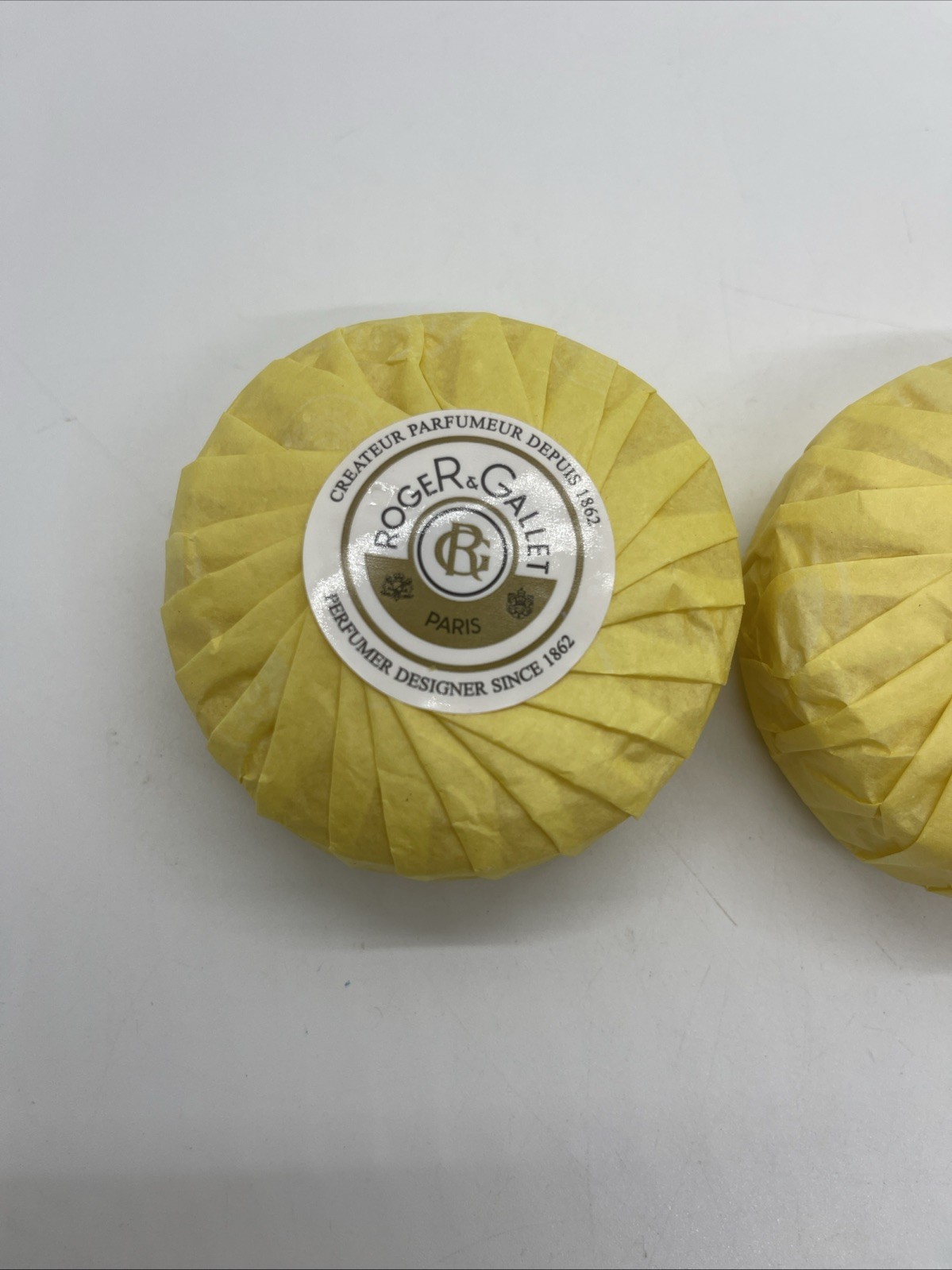 Roger & Gallet Paris Perfumed Soaps CITRON 3 soaps 3.4 Oz Each No Box New