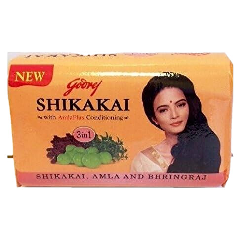 Godrej 3 in 1 Shikakai Amla Bhringraj Hair Soap 75 Gram pack of 12 free ship