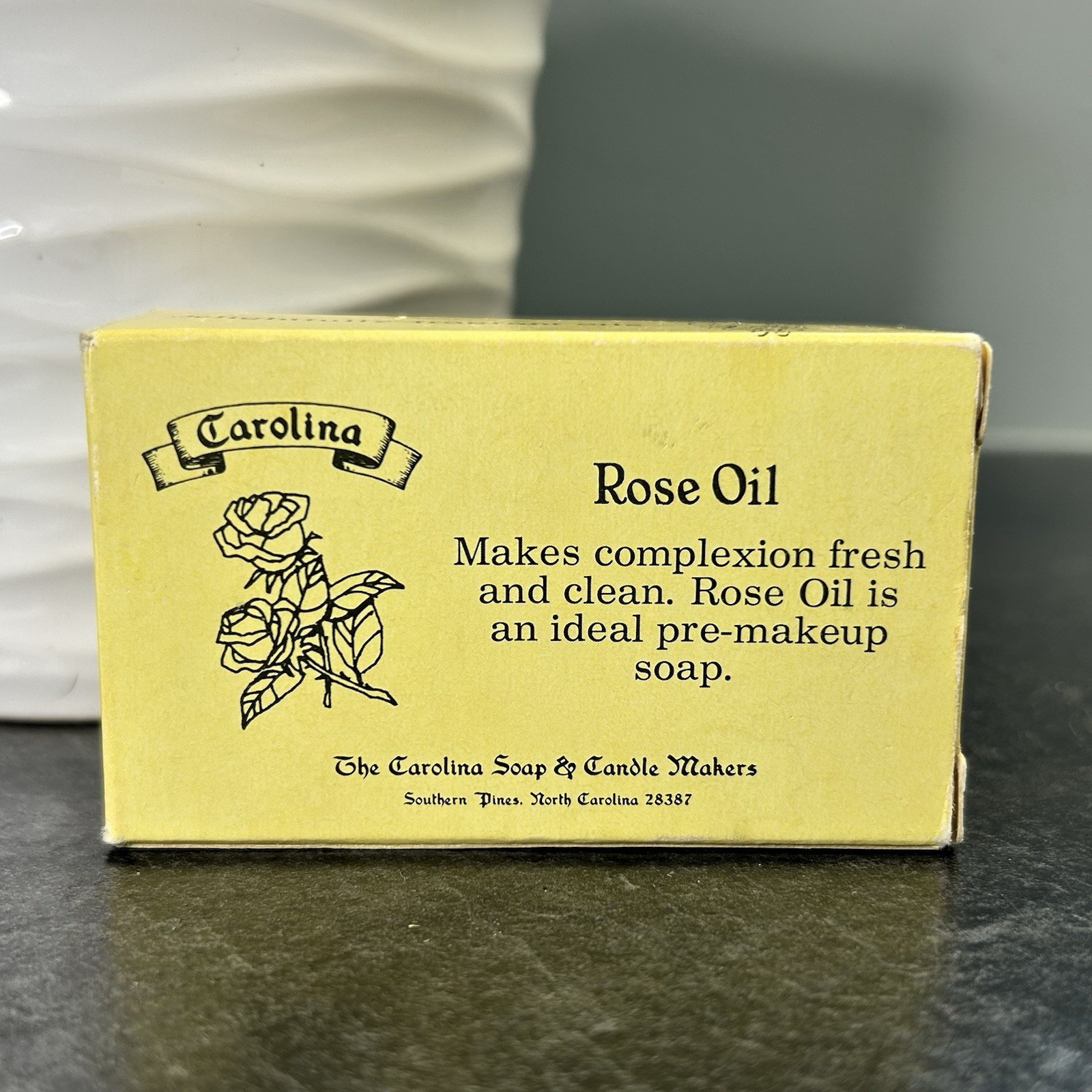Vintage Carolina Rose Oil Complexion Bar Soap 3.3 oz FULL Size