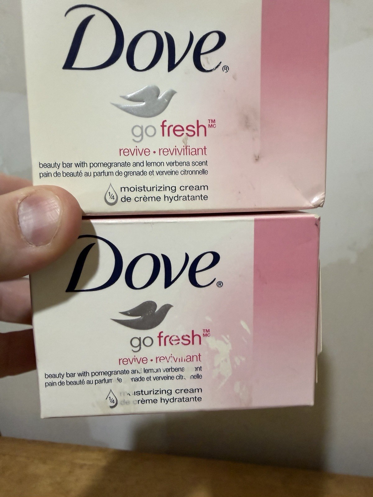 x2 Dove Go Fresh Revive Beauty Bar Soap 4oz Moisturizing Cream Discontinued