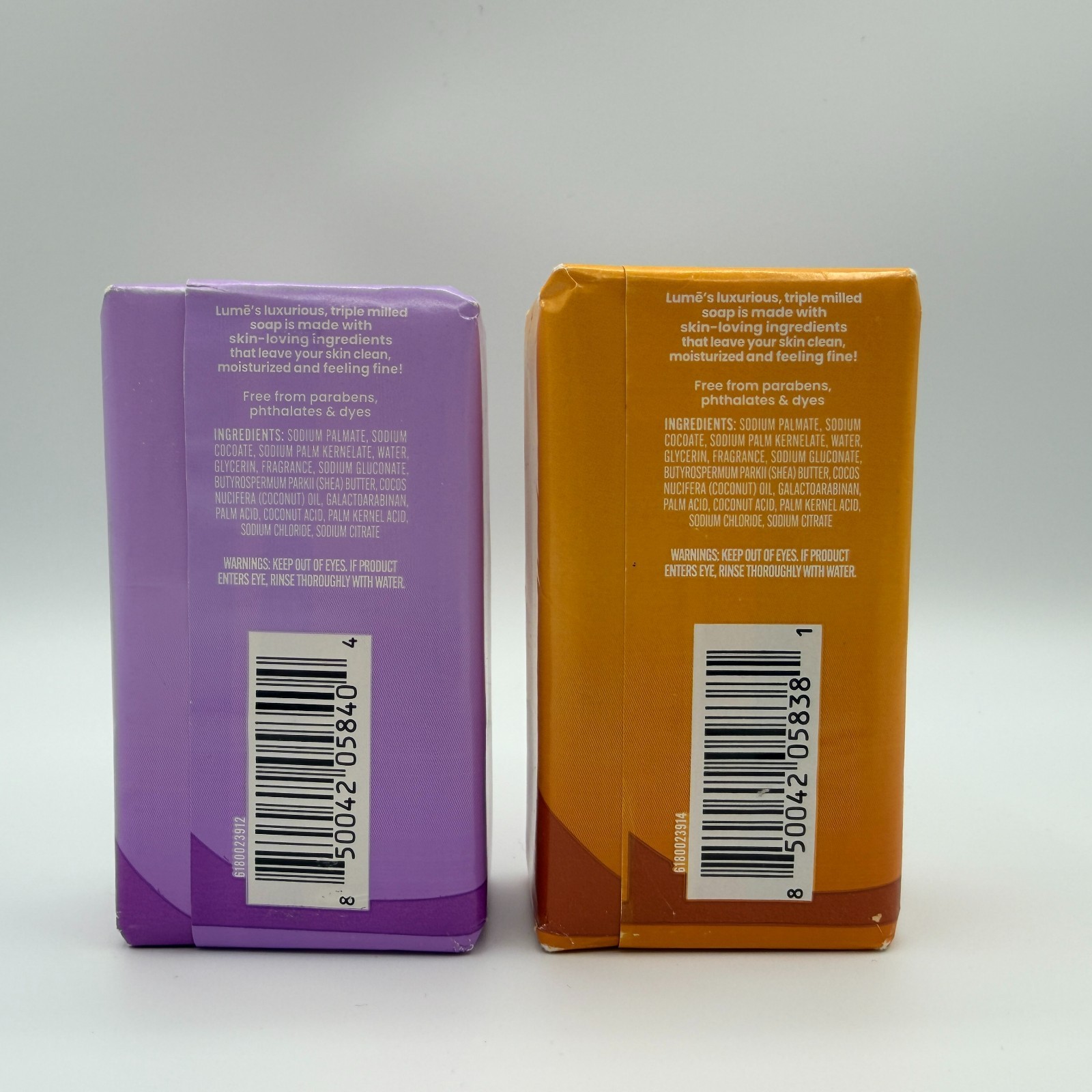 Lume Triple Milled Bar Soap LOT 1 LAVENDER SAGE 1 TOASTED COCONUT 5 oz