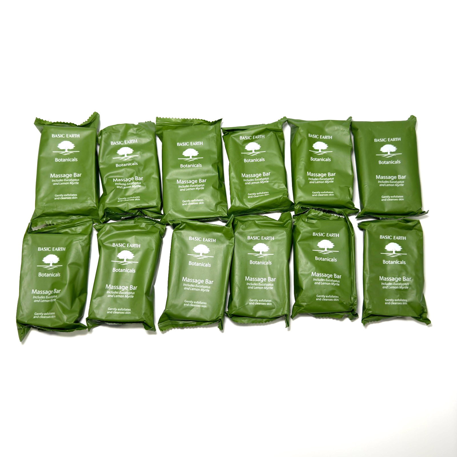 Basic Earth Botanicals Travel Massage Bar Eucalyptus Lemon Myrtle LOT Of 12 NEW