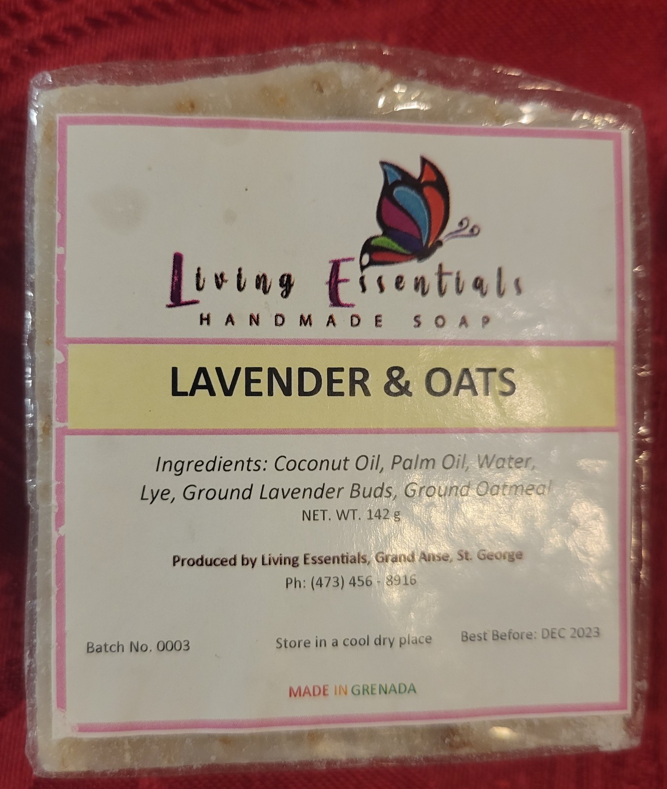 Hand Made Essential Oil & Herb Soaps Lot Of 4