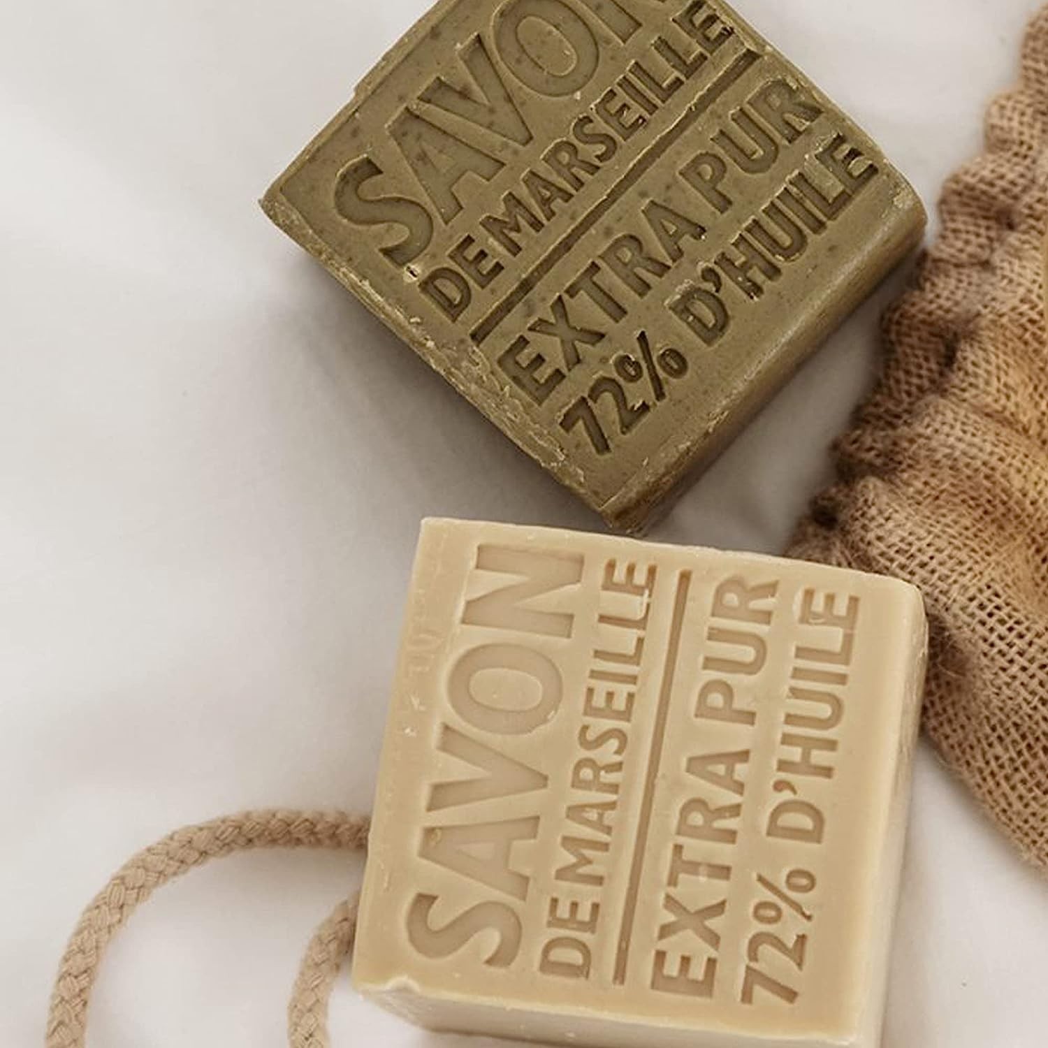 Compagnie de Provence Savon Marseille Olive Soap Cube – 400 grams – Made in F…