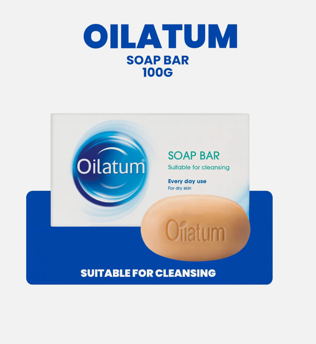 12x Oilatum Soap Bar 100g for Dry Skin Everyday Use Gentle Cleansing | Fast Ship