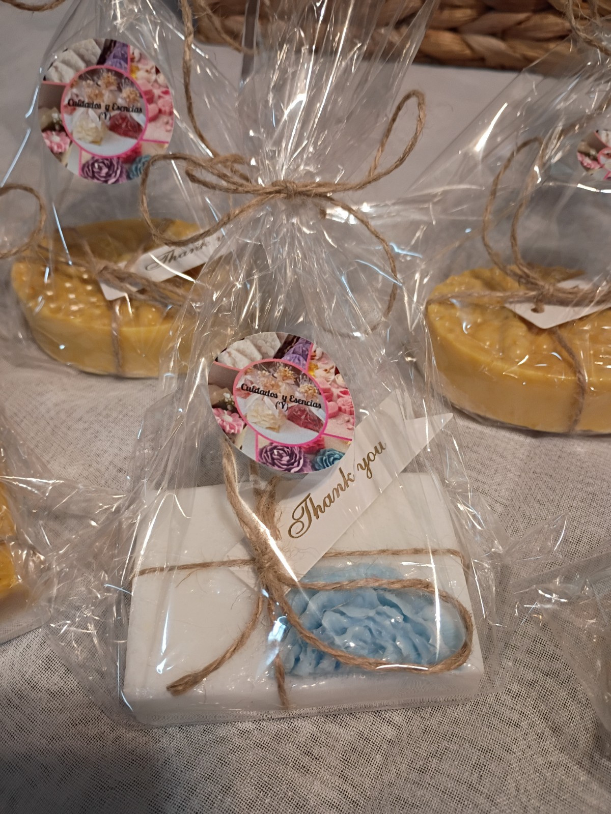 Cuidados y Esencias Handmade Honey Soap Favor Set, Assorted Multipack Bars