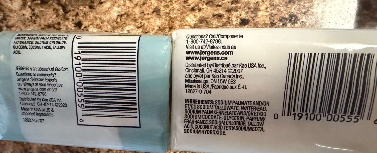 Jergens Mild Soap 3.5oz Bath Bar Soap (20 Bars Total) New Discontinued