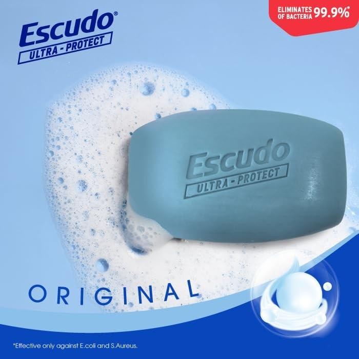 Escudo Ultra-protect Antibacterial Bar Soap, 4.05 Oz, 6 Pack, Fresh Clean Scent