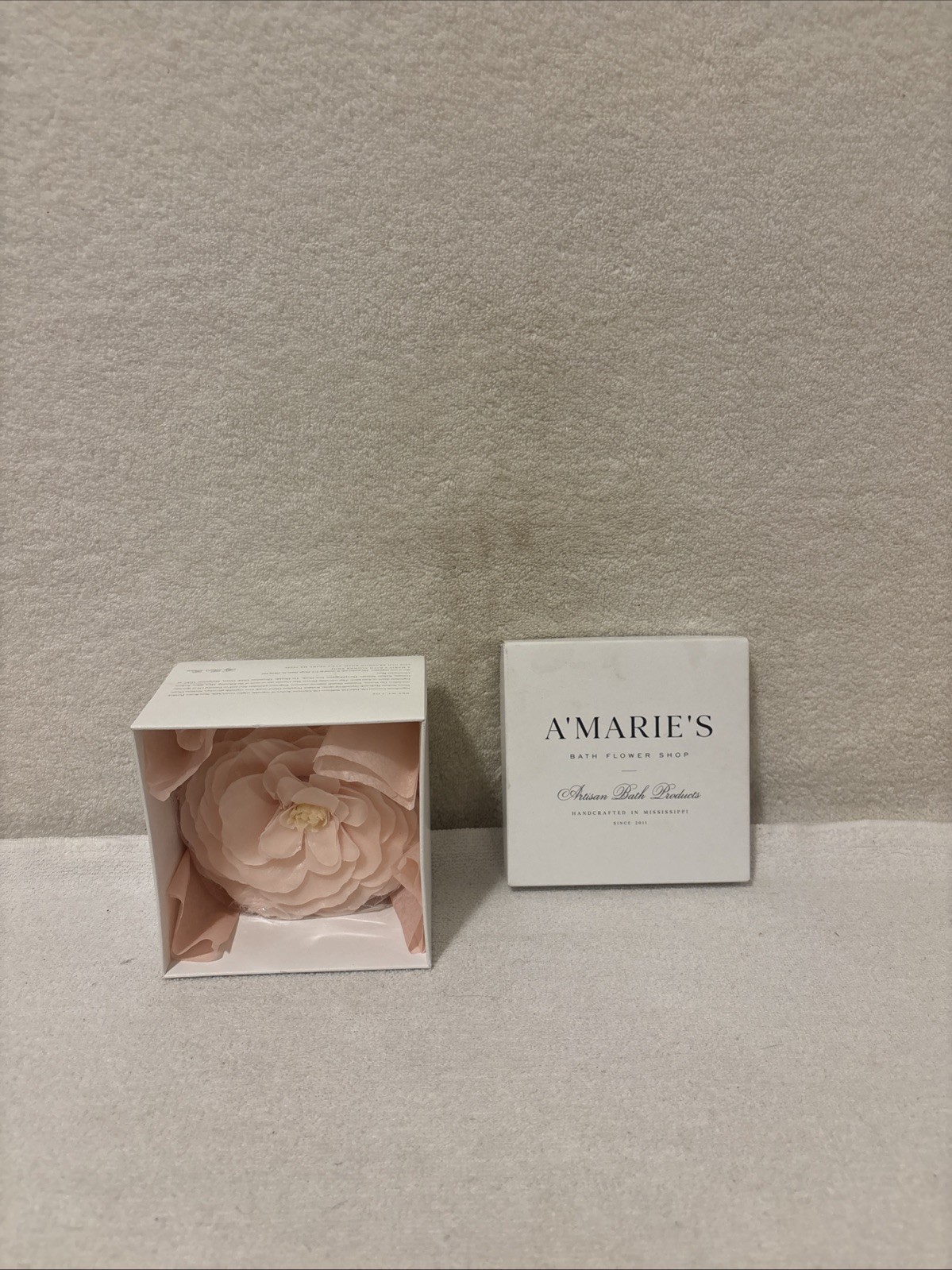 A’MARIE’S Bath Flower Shop Soap Cherry Blossom & Violet Petals Artisan NEW