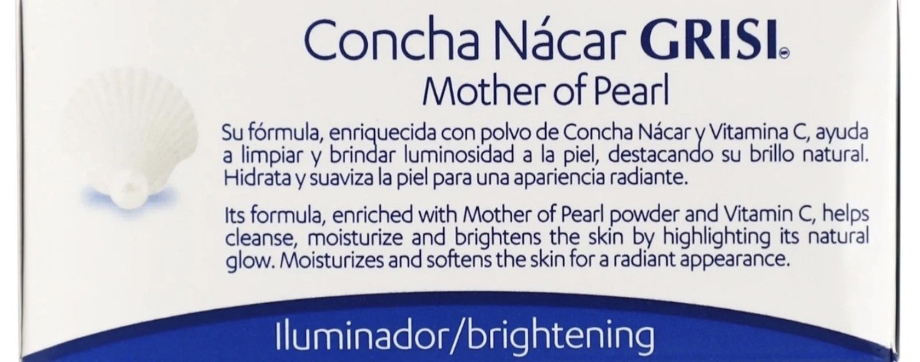 GRISI MOTHER OF PEARL SOAP Scented 3.5oz Bars Regenerate Concha Nacar Jabon Sale