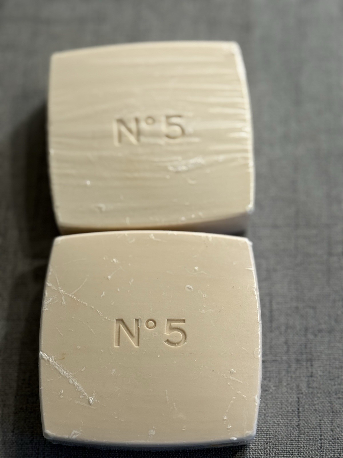 Set Of 2 Chanel No.5 Savon Bath Body Soap 150g Sealed Square Cream Color
