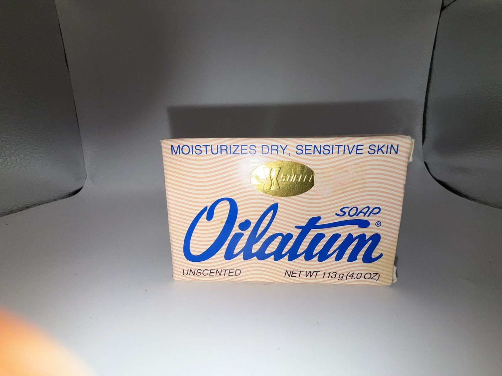 Vintage Stiefel Oilatum Unscented Moisturizing Soap Bar 113g (4.0 oz)