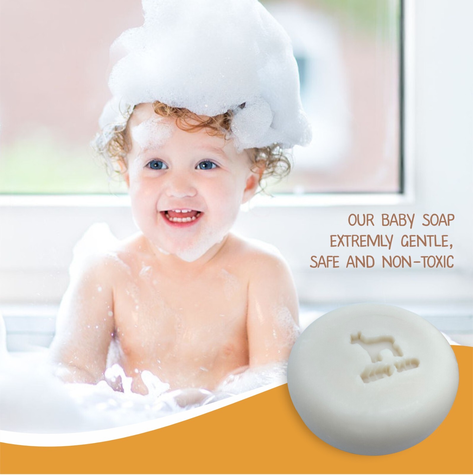 Relaxcation Baby Soap Bars with Goat Milk and Honey-Handmade in USA – Pack of 6