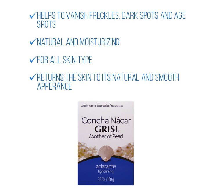 🐌 GRISI (3.5 Oz.) 100g BAR ●MOTHER OF PEARL● Natural ILLUMINATING Bar Soap🫧.