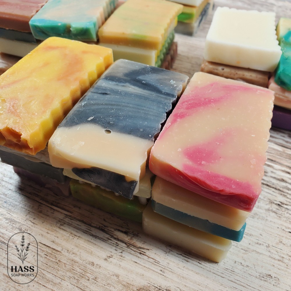 Handmade Bar Soap Samples Ends Assorted Scents Cold Process Natural Bars 12oz