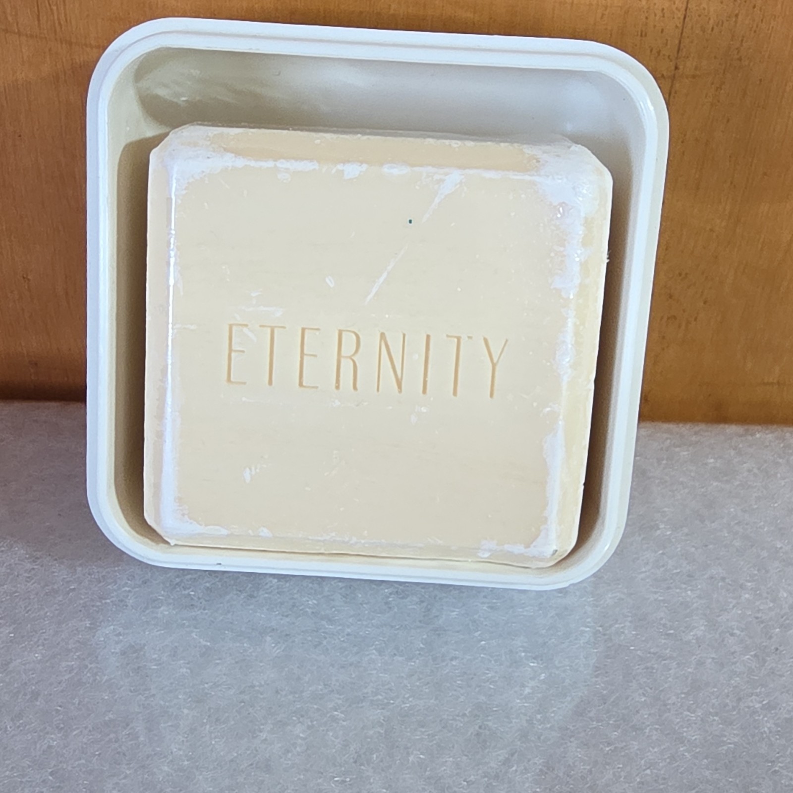 Calvin Klein Eternity Bath Soap Bar 3 oz, Rectangular in White Case