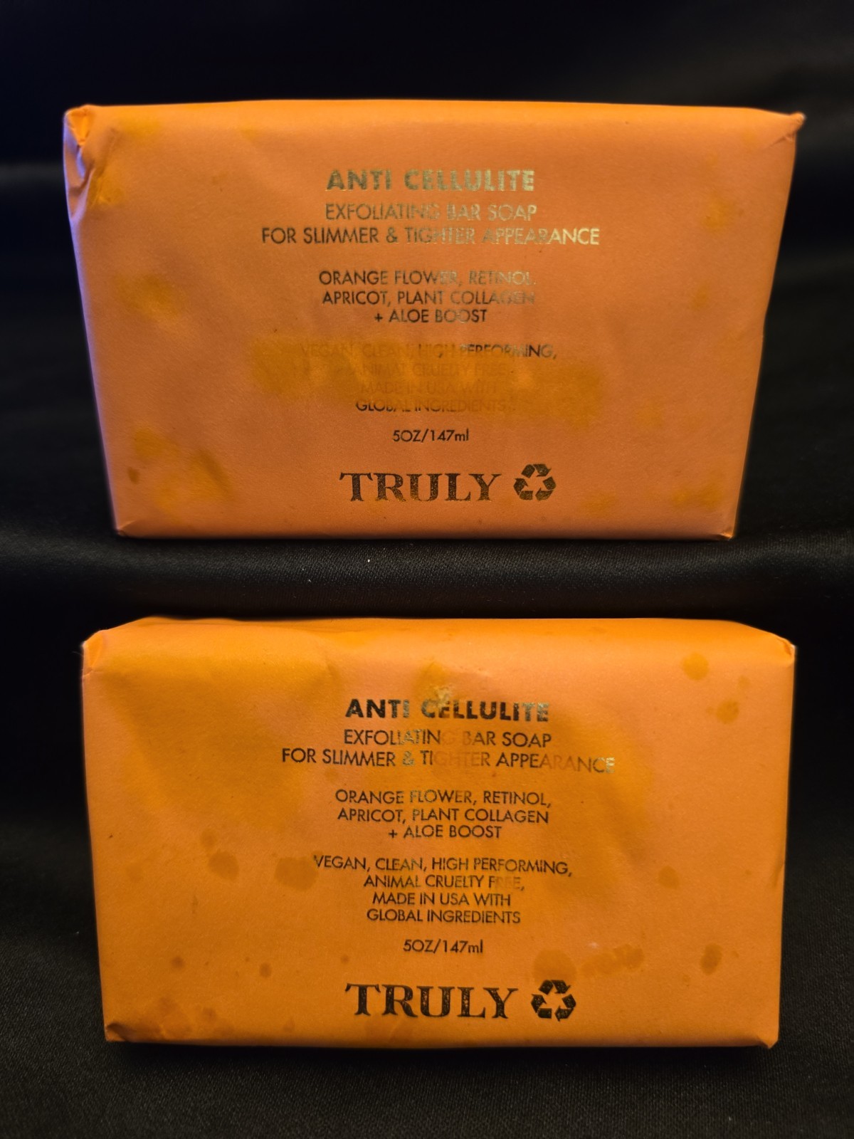 TRULY Anti Cellulite Exfoliating Bar Soap 5oz DISCONTINUED HTF Lot Of 2