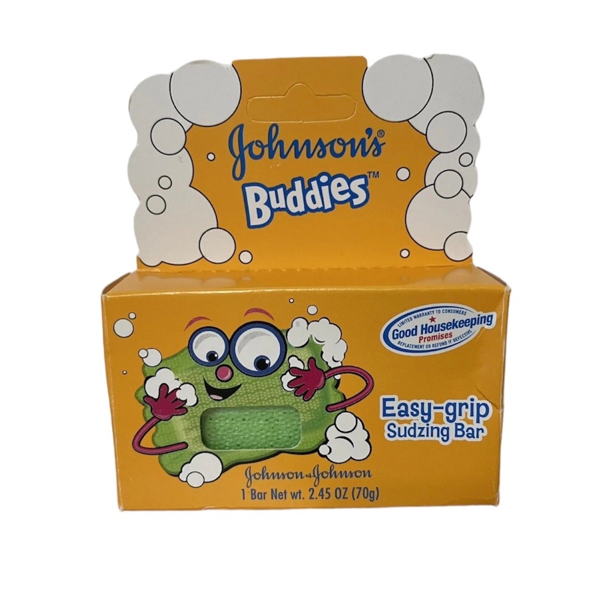 Johnson’s Buddies Easy Grip Sudzing Bar Bath Soap – Lot Of 3 – NEW Discontinued