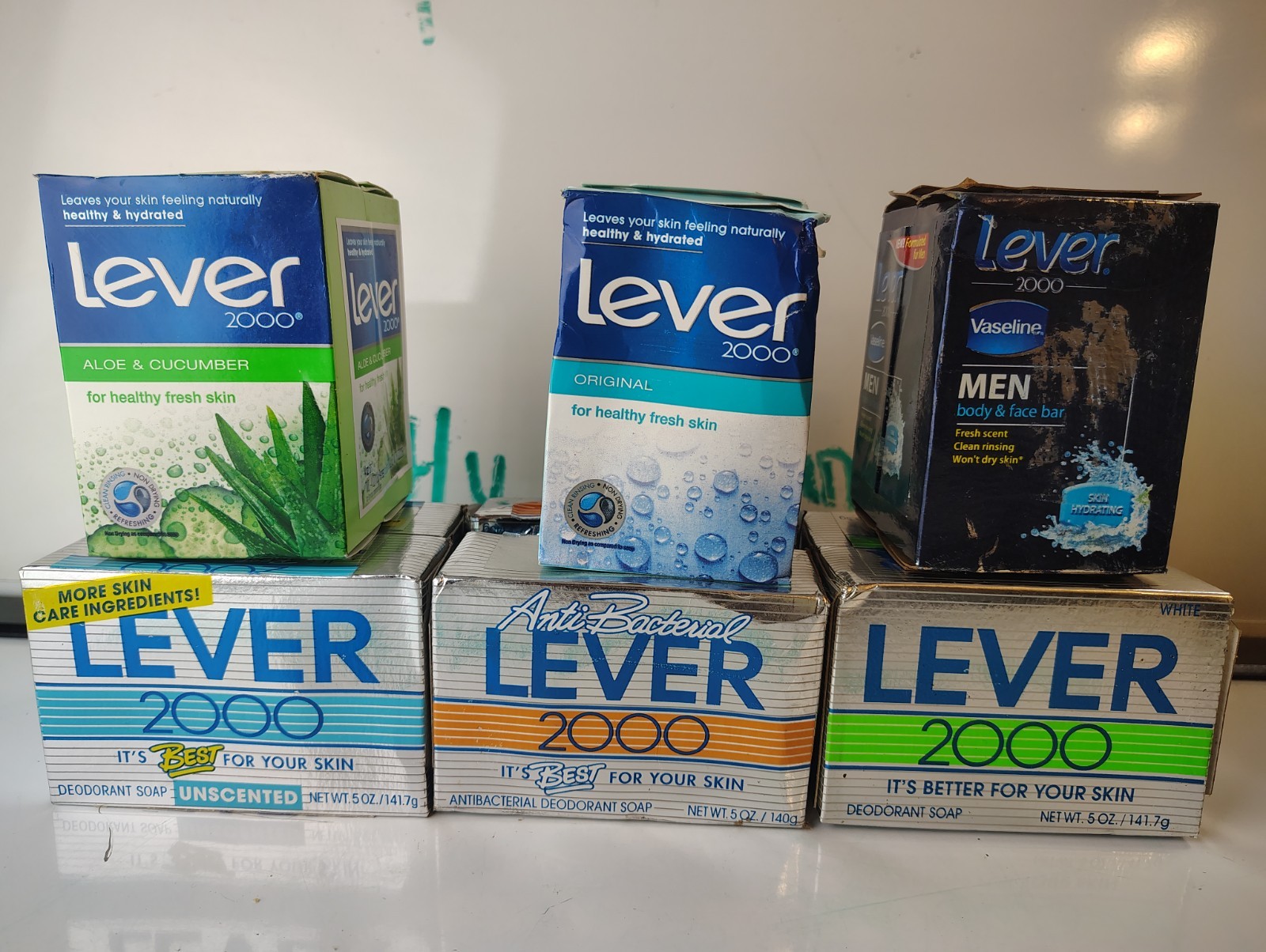 Discounted Lever 2000 Aloe Cucumber – Vaseline – Original- Unscented – Bar Soap