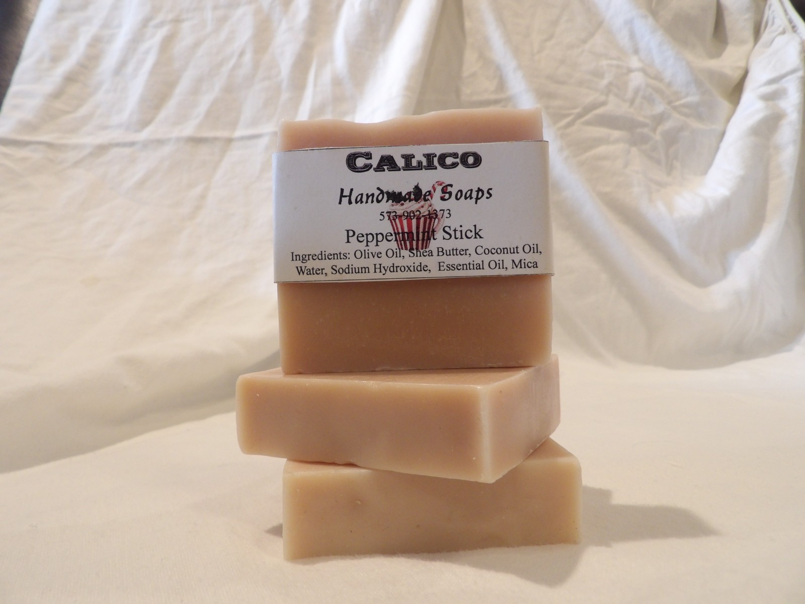 Handmade Peppermint Soap & Lotion Shower Set -All Natural-for normal to dry skin