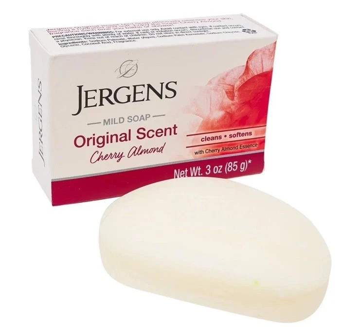 Jergens Original Scent Cherry Almond Mild Soap Bar, 2 Bars 3oz Each (Pack of 12)