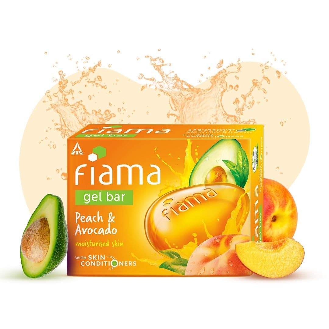 Fiama Gel Bar Peach and Avocado for moisturized skin 125 gm Free Ship